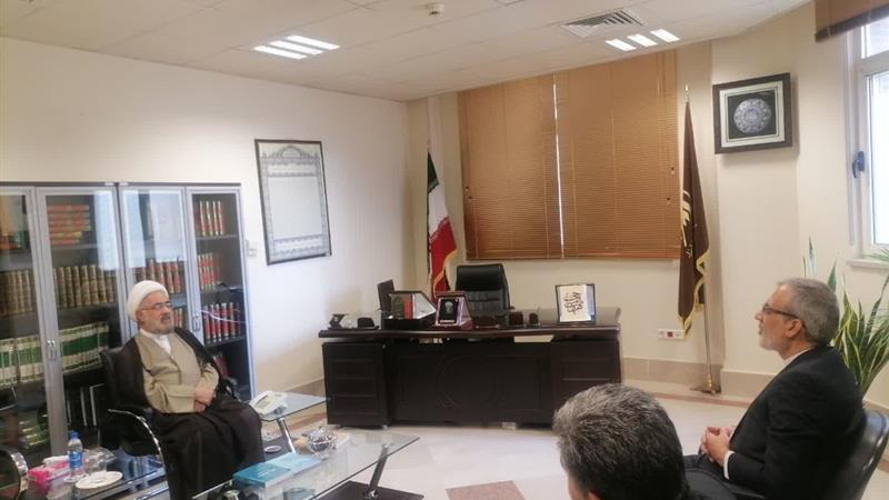 بازدید مدیر عامل ایرنا از بنیاد بین المللی اسرا و دیدار با حجت الاسلام مرتضی جوادی آملی