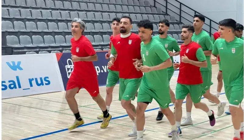 آخرین تمرین سالنیبازان ایران پیش از دیدار با روسیه