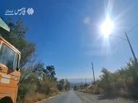 طبیعت پائیزی یک جاده گردشگری در بروجرد
