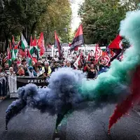 تظاهرات در مادرید اسپانیا علیه اسرائیل و نسل‌کشی در غزه