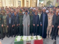 تشییع پیکر شهید سلطانی در گرگان