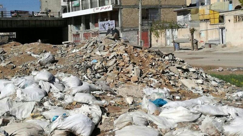 چهره نازیبایی بجنورد بهدلیل تخلیه غیرمجاز نخالههای ساختمانی