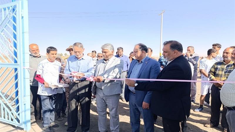 زمین چمن مصنوعی روستای تقیآباد خوسف به بهرهبرداری رسید
