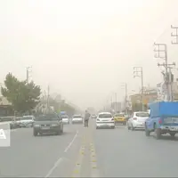 غبار رقیق آسمان همدان را فرا می گیرد