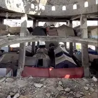 ‌مسجد شافعی محله زیتون ، سرپناه آوارگانی که به غزه بازگشتند