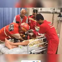 نجات معجزه‌آسای پسر جوان از جک خودرو در بندرعباس