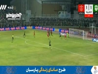 گل دوم خیبر خرم آباد به پرسپولیس عیسی مرادی