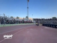 صحنه جالب در ورزشگاه تختی خرم‌آباد 