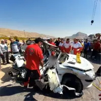 مثلث مرگ در جاده‌های فارس قربانی می‌گیرد؛ تخریب کامل خودروها در تصادفات!