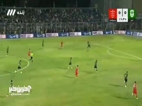 شوت علیپور خطرناک از کنار دروازه راهی کرنر شد