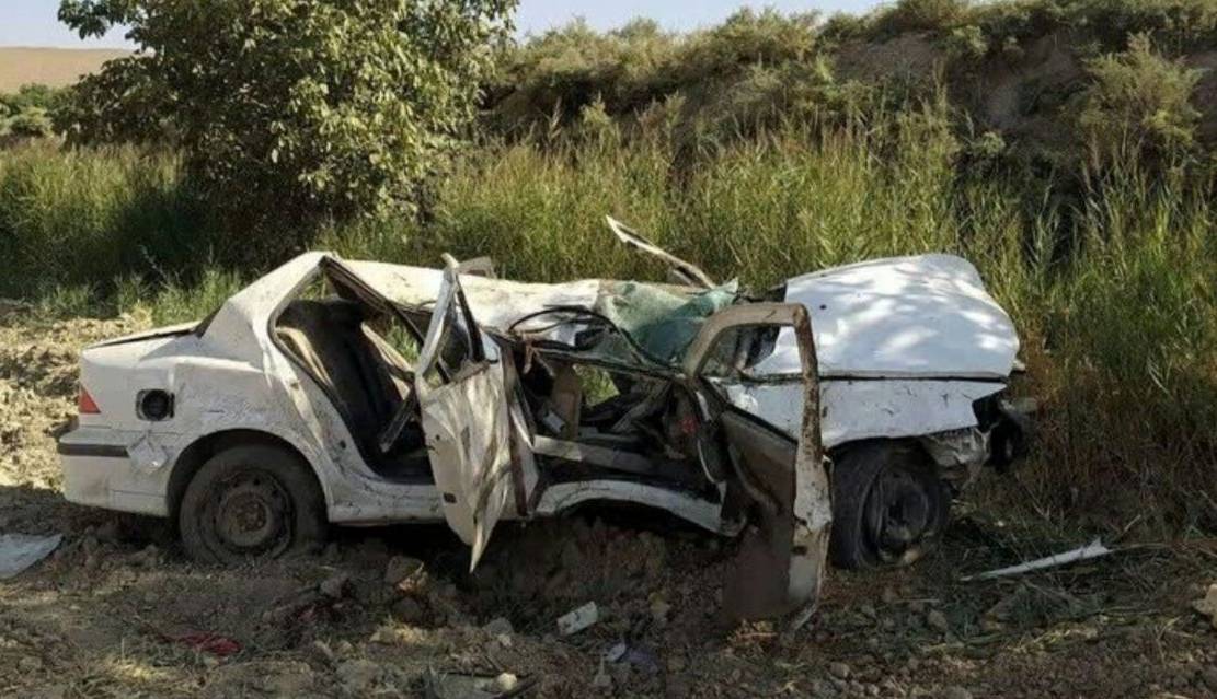 واژگونی مرگبار سمند؛ راننده جوان جان باخت