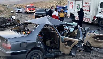 واژگونی مرگبار خودروی ال۹۰؛ دو سرنشین زن جان باختند