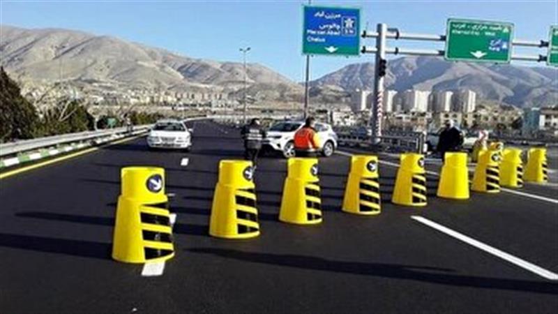 محور کرج چالوس به مدت ۲۴ ساعت مسدود است
