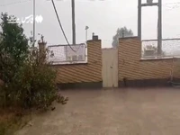 فیلم/ بارندگی شدید در شمال هرمزگان