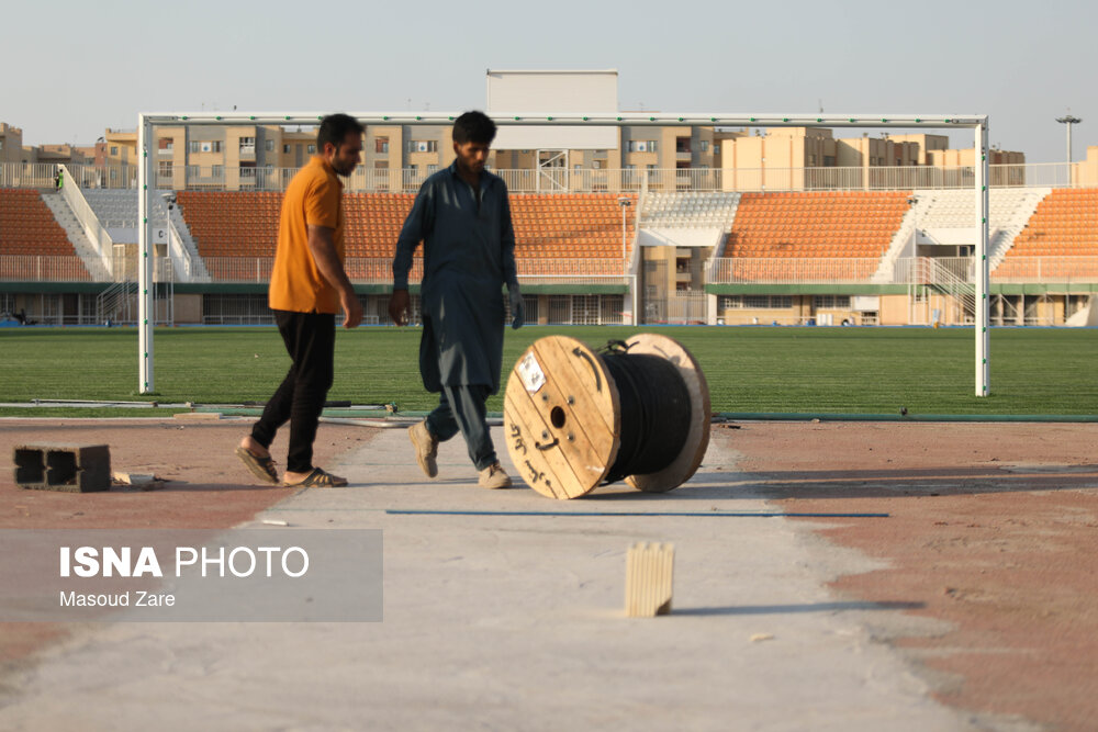 عکس/ «ورزشگاه نصیری» یزد آماده میزبانی