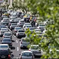 ترافیک صبحگاهی سنگین در ۲ بزرگراه حکیم و صدر تهران