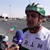 دوچرخه سوار اردبیلی به بیرجند رسید
