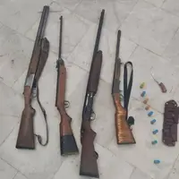 کشف اسلحه و هیزم بلوط از متخلفان در شیراز؛ چاه غیرمجاز در تالاب هفت‌برم مسدود شد