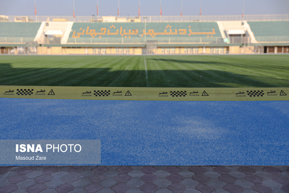 عکس/ «ورزشگاه نصیری» یزد آماده میزبانی