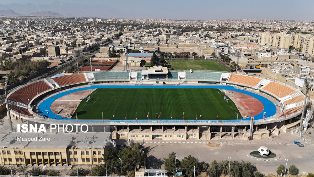 عکس/ «ورزشگاه نصیری» یزد آماده میزبانی