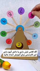این کاردستی برای آموزش اعداد عالیه