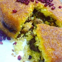 ته چینِ مرغ و بادمجون فوق العاده خوشمزه