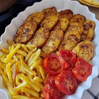 کتلت مرغ زعفرونی و مجلسی