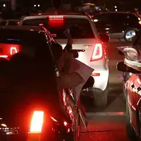 ترافیک عجیب در جاده چالوس