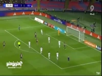 گل چهارم بارسلونا به المپیاکوس توسط رشفورد در دقیقه 74