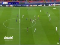 گل ششم بارسلونا به المپیاکوس
