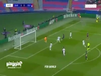 گل اول بارسلونا به المپیاکوس توسط فرمین لوپز 7