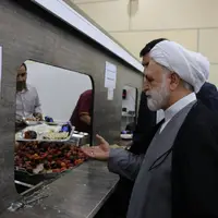 حضور قاضی‌ القضات در سلف دانشگاه؛ اژه ای با دانشجویان ناهار خورد