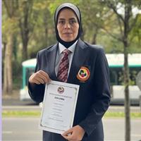افتخارآفرینی بین‌المللی بانوی سمنانی با ارتقای درجه داوری کاراته