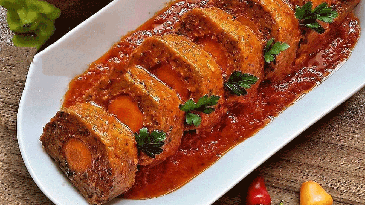 رولت مرغ برای مهمونهای سخت پسند