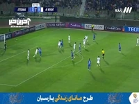 گل اول استقلال به الوحدات توسط حدادی