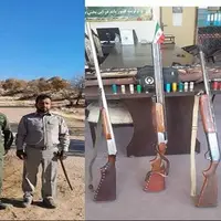 کشف و ضبط ۳ قبضه اسلحه از شکارچیان غیر‌مجاز در رومشکان
