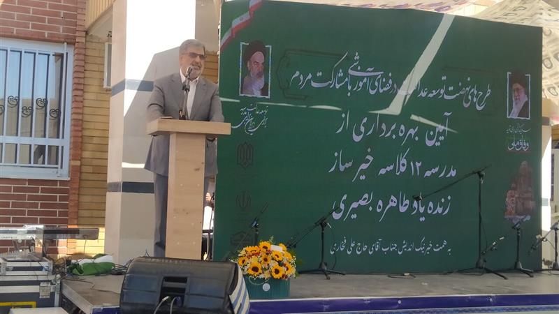 مدرسه‌سازی در کشور با حمایت رئیس‌جمهور وارد مرحله‌ای تاریخی شده است