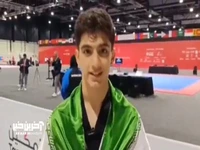 دارنده اولین طلایی کاروان ایران در بحرین: خوشحالم که مزد زحماتم را با طلا گرفتم