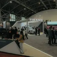 نگاهی به غرفه تیگارد موتور در نمایشگاه خودروی اصفهان ۱۴۰۴