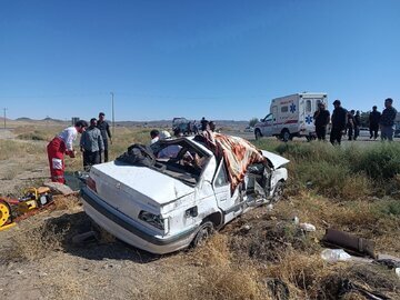 انحراف مرگبار پژوپارس در جاده تنگ‌کناره شهرستان بویراحمد