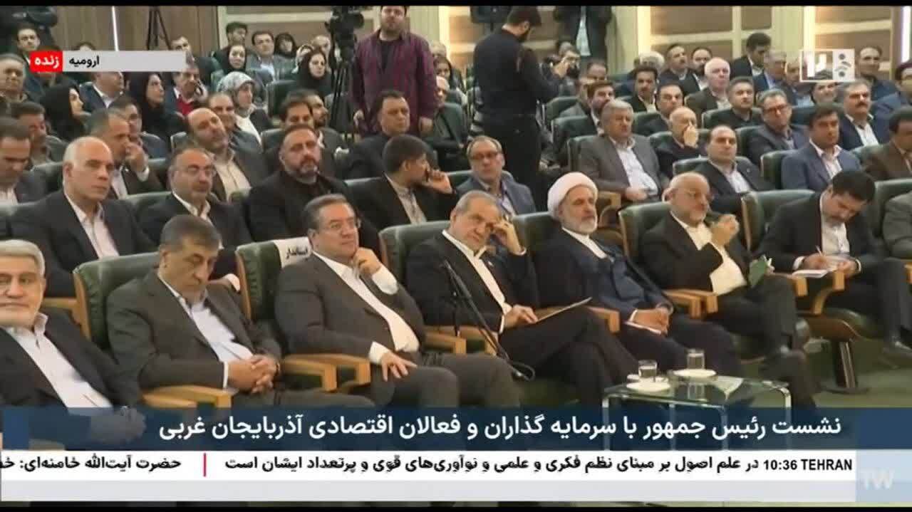  افتتاح برخط بیمارستان نقده با حضور رئیس جمهور
