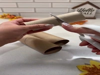 ساخت یک کاردستی پاییزی با وسایل دور ریختنی