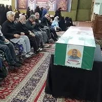  تشییع پیکر جانباز ۷۰ درصددوران دفاع مقدس در مشهد