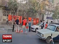 حال و هوای خیابان های اطراف ورزشگاه شهدای شهر قدس