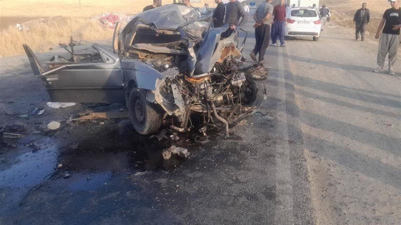 جانباختن سه نفر بر اثر حادثه رانندگی در محور کامیاران - سروآباد