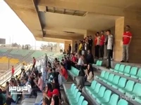 تشویق وحید هاشمیان توسط هواداران در تمرین صبح امروز