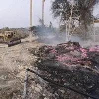 آتش سوزی عمدی لوله خط انتقال آب شیرگواز دشتیاری