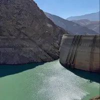 تصاویر نگران کننده از سد کرج