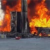 مهار آتشسوزی در جایگاه سوخت مهرشهر گلمورتی دلگان