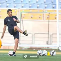 وحید هاشمیان در تمرین پرسپولیس